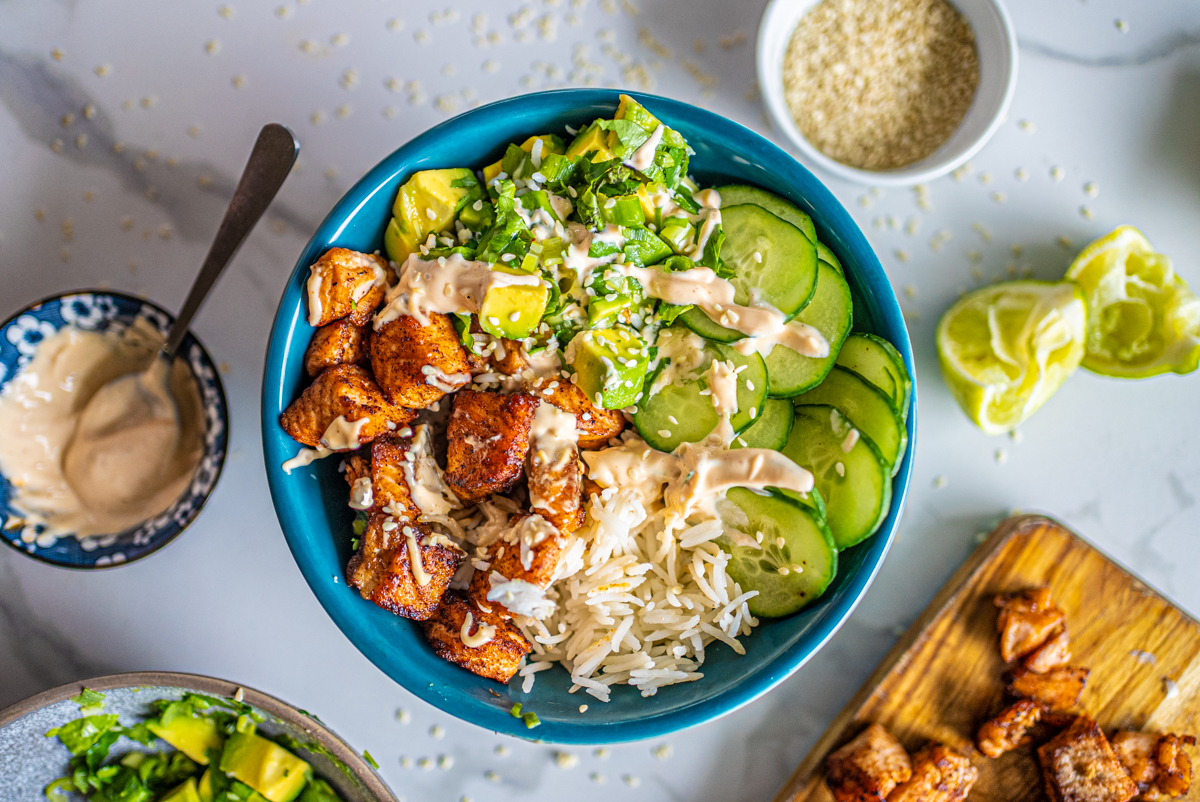 Crispy Salmon Bento Bowl Recipe