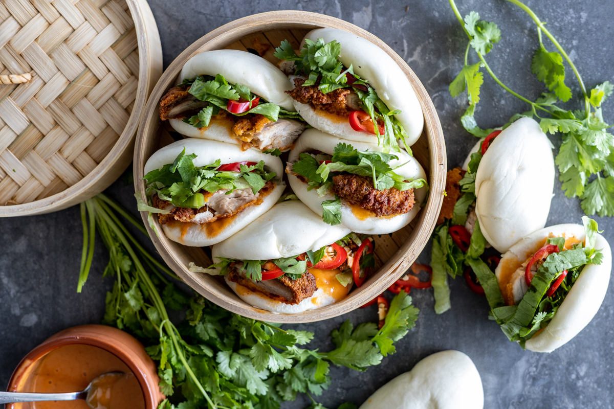 CHEAT S 30 MINUTE CRISPY CHICKEN BAO BUNS