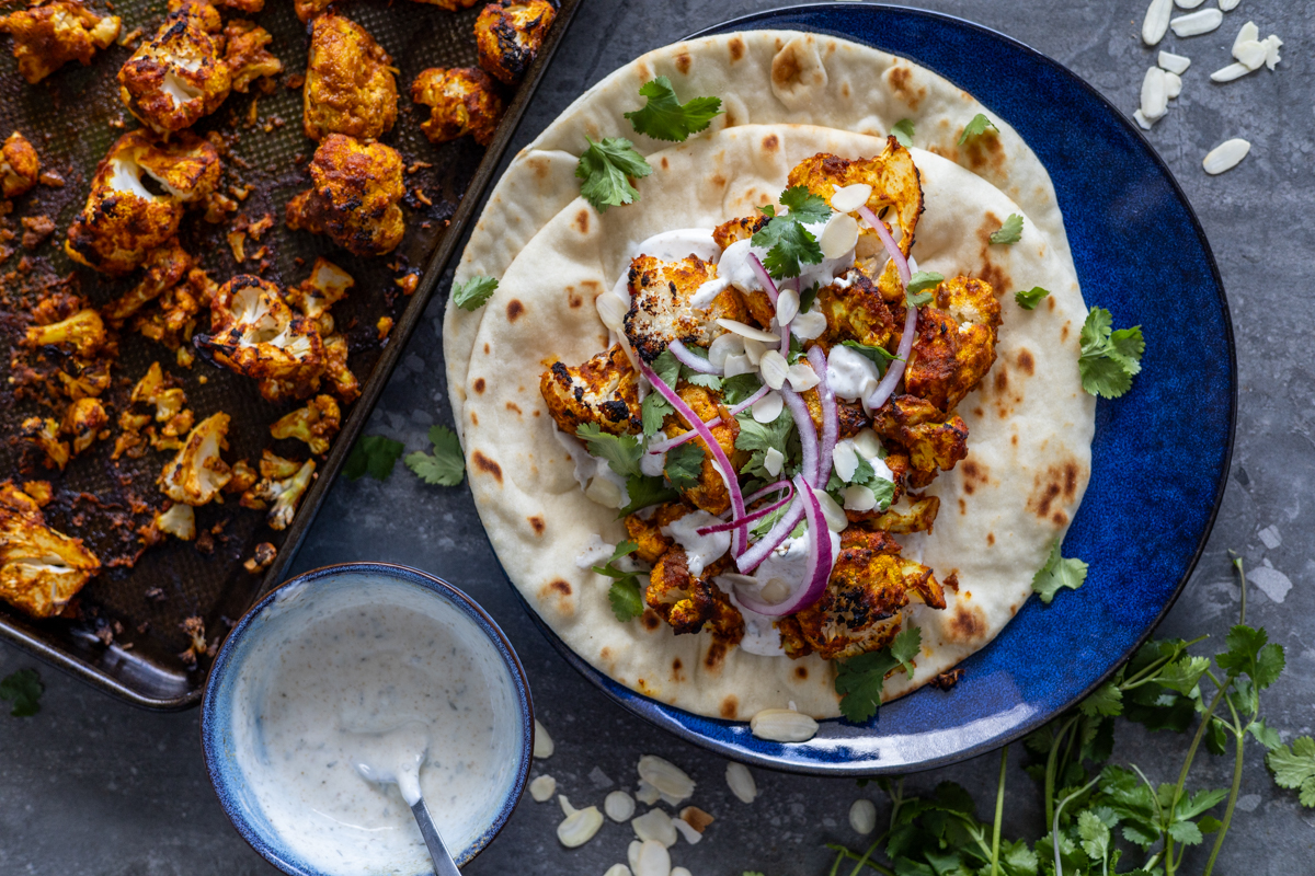 ROASTED CAULIFLOWER FLATBREAD - Taylah's Kitchen